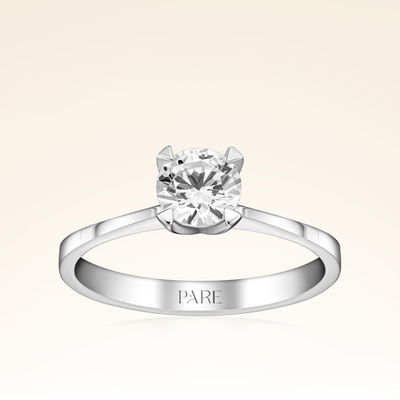 G Renk 0,60 Karat HRD Sertifikalı Tektaş Pırlanta Yüzük - Pare Pırlanta