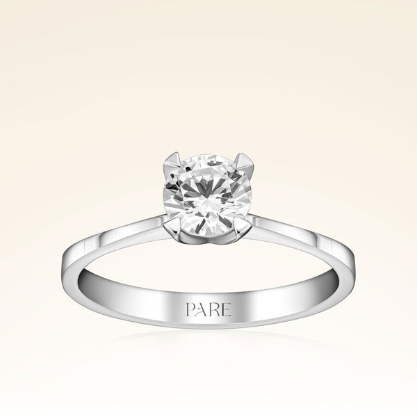 G Renk 0,60 Karat HRD Sertifikalı Tektaş Pırlanta Yüzük - Pare Pırlanta