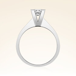 G Renk 0,60 Karat HRD Sertifikalı Tektaş Pırlanta Yüzük - 3