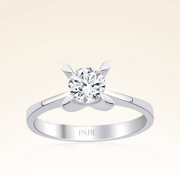 G Renk 0,60 Karat HRD Sertifikalı Tektaş Pırlanta Yüzük - Pare Pırlanta