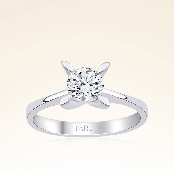 G Renk 0,70 Karat HRD Sertifikalı Tektaş Pırlanta Yüzük - Pare Pırlanta