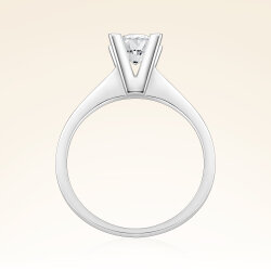 G Renk 0,70 Karat HRD Sertifikalı Tektaş Pırlanta Yüzük - 3