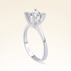 G Renk 0,80 Karat HRD Sertifikalı Tektaş Pırlanta Yüzük - 2