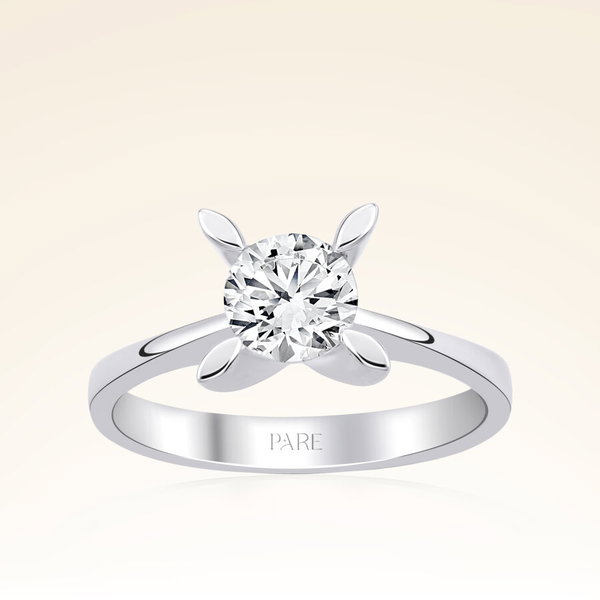 G Renk 0,80 Karat HRD Sertifikalı Tektaş Pırlanta Yüzük - Pare Pırlanta