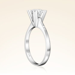 G Renk 0,80 Karat HRD Sertifikalı Tektaş Pırlanta Yüzük - 2