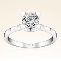 G Renk 0,80 Karat HRD Sertifikalı Tektaş Pırlanta Yüzük - 1