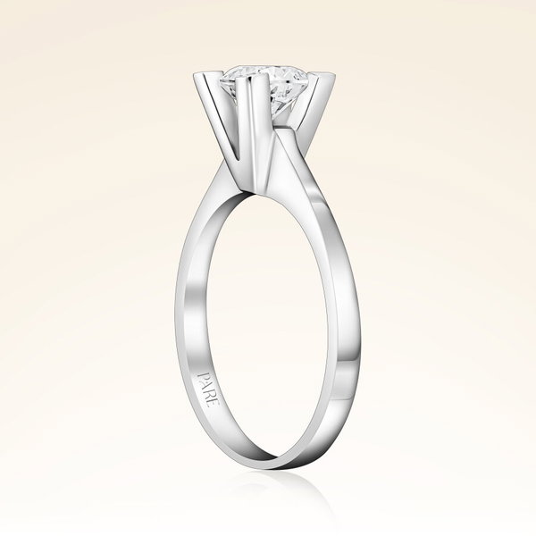 G Renk 0,80 Karat HRD Sertifikalı Tektaş Pırlanta Yüzük - Pare Pırlanta