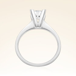 G Renk 0,80 Karat HRD Sertifikalı Tektaş Pırlanta Yüzük - 3