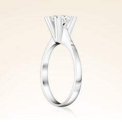 G Renk 0,90 Karat HRD Sertifikalı Tektaş Pırlanta Yüzük - 2