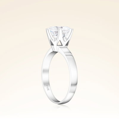  G Renk 2,50 Karat HRD Sertifikalı Tektaş Pırlanta Yüzük - Pare Pırlanta