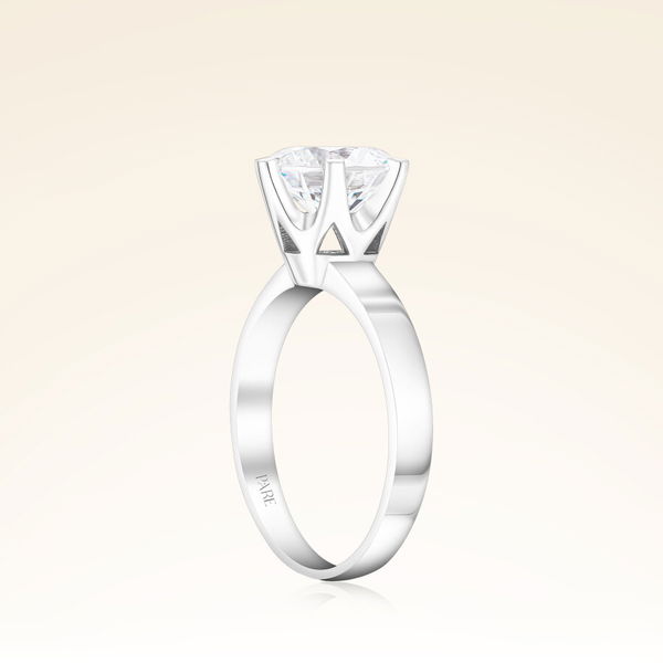  G Renk 2,50 Karat HRD Sertifikalı Tektaş Pırlanta Yüzük - Pare Pırlanta