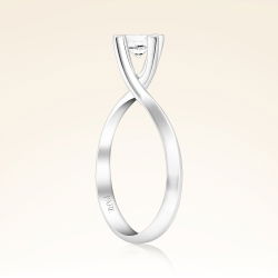 G Renk HRD Sertifikalı 0,40 Karat Tektaş Pırlanta Yüzük - 2