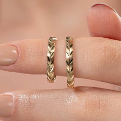 İnce Başak Çift Alyans - 3