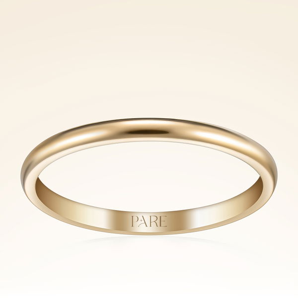 İnce Klasik Erkek Alyans - Pare Pırlanta