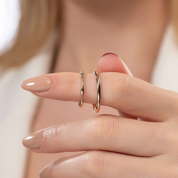 İnce Klasik 2 mm Rose Erkek Alyans - Pare Pırlanta
