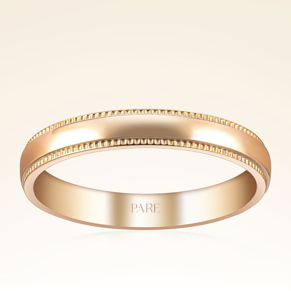 Kenarı Kalemli Kadın Alyans - Pare Pırlanta