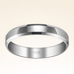 Klasik Kalın Kare 4 mm Erkek Alyans - PRA0041-E - 2