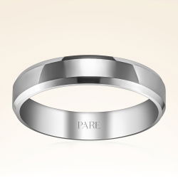 Klasik Kalın Kare 4mm Kadın Alyans - PRA0041 - 2