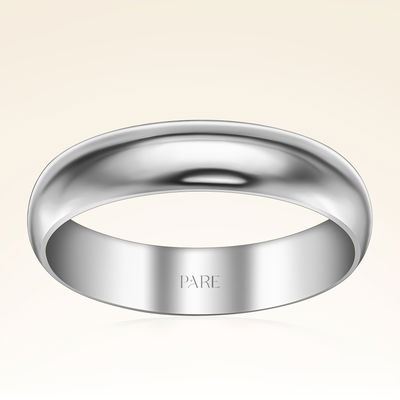 Klasik Kalın Bombeli 5 mm Erkek Alyans - Pare Pırlanta