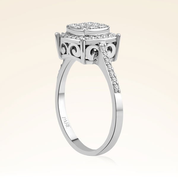 0,40 Karat Kolu Taşlı Fantezi Pırlanta Yüzük - Pare Pırlanta