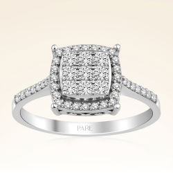 0,40 Karat Kolu Taşlı Fantezi Pırlanta Yüzük - PR01296 - 1