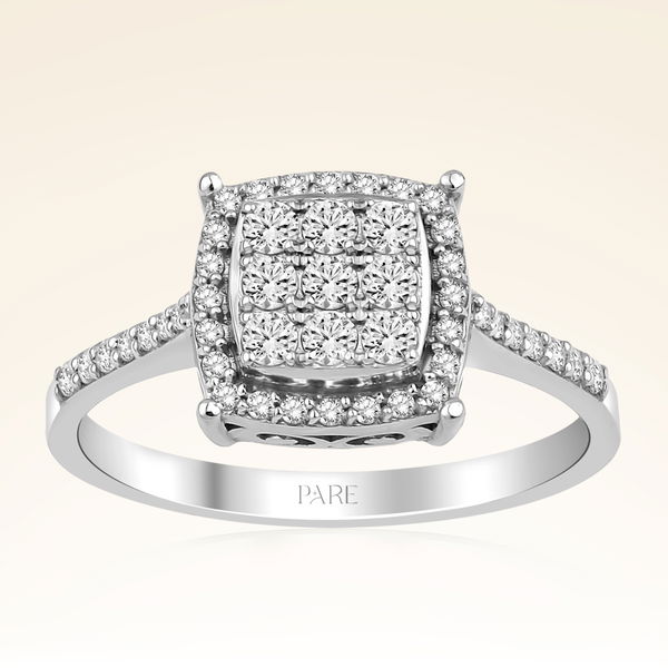 0,40 Karat Kolu Taşlı Fantezi Pırlanta Yüzük - Pare Pırlanta