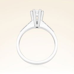 0,50 Karat Kolu Taşlı Tektaş Pırlanta Yüzük - PR01228 - 3