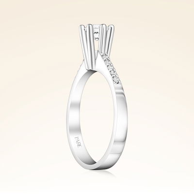 0,50 Karat Kolu Taşlı Tektaş Pırlanta Yüzük - Pare Pırlanta