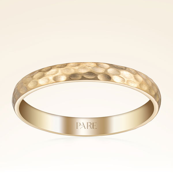 Mat Çekiç Erkek Alyans - Pare Pırlanta