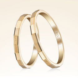 Mat Detaylı Kare Kesim Çift Alyans - 1