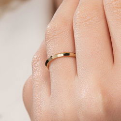 Modern Geometrik Çift Alyans - 5