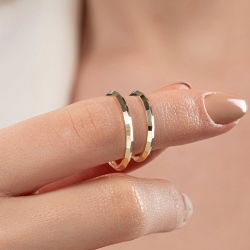 Modern Geometrik Çift Alyans - 3