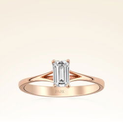 0,50 Karat Oktagon Pırlanta Yüzük - 1