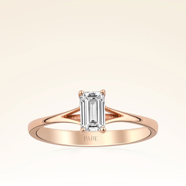 0,50 Karat Oktagon Pırlanta Yüzük - Pare Pırlanta