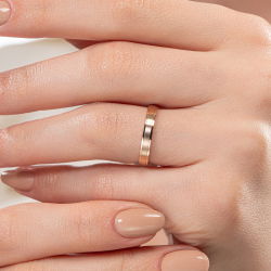 Ortası Mat Modern Kadın Alyans - 3