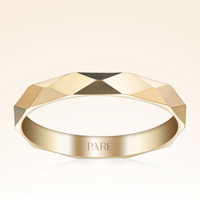 Piramit Erkek Alyans - Pare Pırlanta