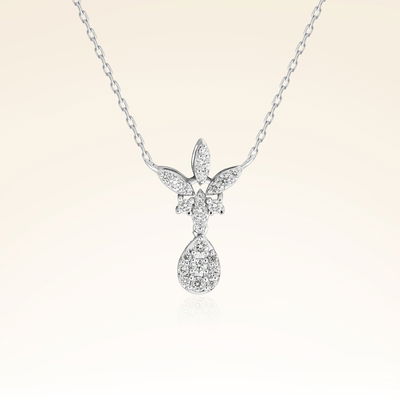 0,25 Karat Pırlanta Fantezi Kolye - Pare Pırlanta