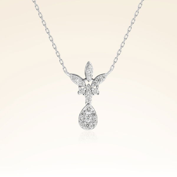 0,25 Karat Pırlanta Fantezi Kolye - Pare Pırlanta