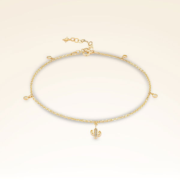 0,06 Karat Pırlanta Kaktüs Halhal - Pare Pırlanta