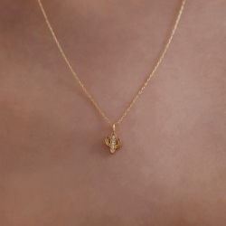 0,02 Karat Pırlanta Kaktüs Kolye - PR01558 - 3