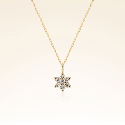 0,10 Karat Pırlanta Yıldız Kolye - Pare Pırlanta