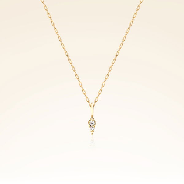 0,01 Karat Pırlanta Minimal Kolye - Pare Pırlanta