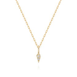 0,01 Karat Pırlanta Minimal Kolye - PR01556 - 2