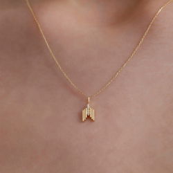 0,02 Karat Pırlanta Minimal Kolye - PR01560 - 3