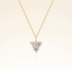 0,18 Karat Pırlanta Minimal Kolye - 1