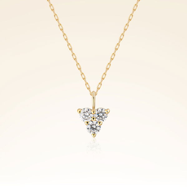 0,18 Karat Pırlanta Minimal Kolye - Pare Pırlanta