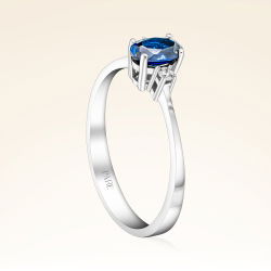 0,64 Karat Pırlanta Safir Yüzük - PR00143 - 2
