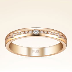 Pırlanta Sıra Taşlı Kadın Alyans - 1