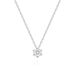 0,10 Karat Pırlanta Tektaş Kolye - PR01466 - 2