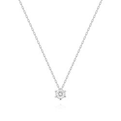 0,10 Karat Pırlanta Tektaş Kolye - PR01466 - 1